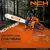 NCH H681, 58cc 2-Stroke Petrol Chainsaw with 18 inch Guide Bar for Felling/Cutting Trees, Logging Woods