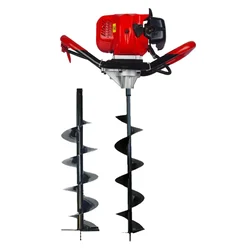 VI Power Gold 52 cc 2 Stroke Earth Auger / Post Hole Digger Machine With 6 & 8 Inch Bit | VP 720
