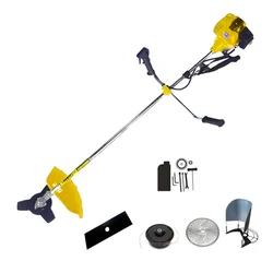 Kisankraft KK-BC-565, 2.27 HP 52.7 CC 2-Stroke Sidepack Brush Cutter with Accessories