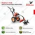 Sharp Garuda 63 cc 2-Stroke Petrol Engine Trolley Type Brush Cutter with Free Tiller Attachment & Accessories