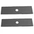 Heavy Duty 12 Inch 2.5 mm (2 Pieces) Flat Steel 2T Blade For Brush Cutter, BC-153