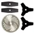 Heavy Duty 2-Teeth Blade (2 Pcs), 3-Teeth Blade (2 Pcs) and 60-Teeth TCT Blade (1 Pc) Combo For Petrol Brush Cutter