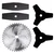 Heavy Duty 2-Teeth Blade (2 Pcs), 3-Teeth Blade (2 Pcs) and 40-Teeth TCT Blade (1 Pc) Combo For Petrol Brush Cutter
