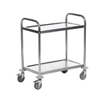 Premium Quality 2 Tier Stainless Steel Service/Bar Trolley on Wheels