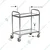 Premium Quality 2 Tier Stainless Steel Service/Bar Trolley on Wheels