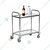 Premium Quality 2 Tier Stainless Steel Service/Bar Trolley on Wheels