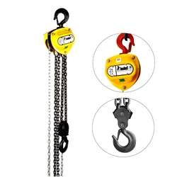 Bajaj indef M Series 2 Ton Double Fall Chain Pulley Block With 3M Load Chain, 3M Hand Chain (1 Year Warranty)(Chain Length-3m)