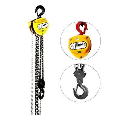 Bajaj indef M Series 2 Ton Double Fall Chain Pulley Block With 3M Load Chain, 3M Hand Chain (1 Year Warranty)(Chain Length-3m)