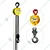 Bajaj indef M Series 2 Ton Double Fall Chain Pulley Block With 6M Load Chain, 6M Hand Chain (1 Year Warranty)