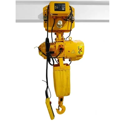 Shalin 2 Ton 3HP 3-Phase Electric Chain Hoist with 6m Alloy Chain and Motorized Electric Trolley