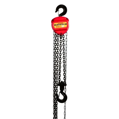 Power 2 Ton Chain Pulley Block, 3 meter Chain, 3 m Standard Lift, 6 mm load chain-Double Fall