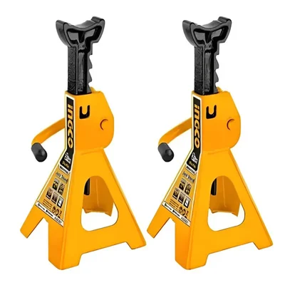 Ingco HJS0201 2 Ton Capacity Jack Stand for Lifting Hatchback Cars - Maximum Lifting Height 380 mm (Pack Of 2 Pieces)