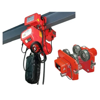 Crossbee 2 Ton 3 HP Electric Chain Hoist, 6 Meter x 10 mm Load Chain With Electric Trolley for Horizontal Movement