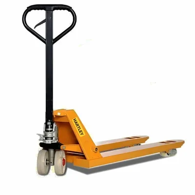 HARTLEY 2 Ton Hand Pallet Truck With 200 mm Maximum Lifting Height, Fork Size (L x B)-1150 x 550 mm, 6 Pcs Nylon Wheel