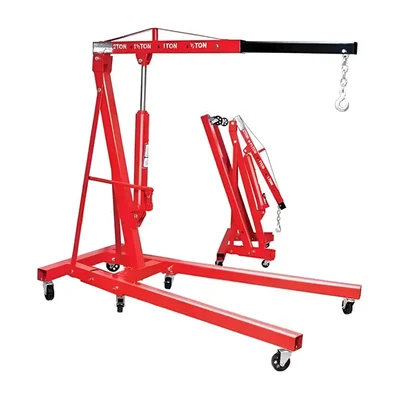 HT 2 Ton Capacity Folding Hydraulic Floor Crane with 2450 mm Maximum Lifting Height