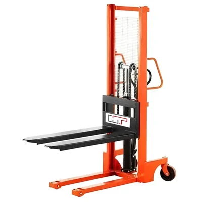 HT 2 Ton Hand & Foot Operated Manual Hydraulic Stacker With 1600 mm Maximum Lifting Height, Fork Size- (L x W) : 900 x 740 mm