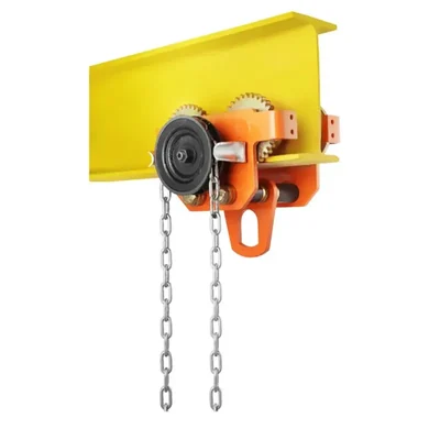 Globe 2 Ton Manual Monorail Travelling Trolley With 4.5 Meter & 5 mm Hand Chain- 12 Month Warranty