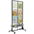 KTG 2 x 5.5 feet Floor Standing Rack With Detachable Girdwall With Movable Silent Wheel