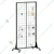 KTG 2 x 5.5 feet Floor Standing Rack With Detachable Girdwall With Movable Silent Wheel