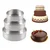 Pack of 3 Aluminium Round Baking Microwave Mould for 500g, 750g, 1Kg Cake