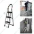 Premium Quality 3.5 Ft. Durable Multipurpose 3-Step Folding Ladder with Wide Steps