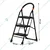 Premium Quality 3.5 Ft. Durable Multipurpose 3-Step Folding Ladder with Wide Steps