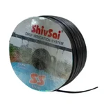 Shivsai 3000 feet Flat Inline Drip Lateral Pipe | 16 mm, 40 cm Hole Spacing with 0.4 mm Thickness, 4 LPH Discharge Rate