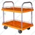 SRP Double Layer 300 Kg Load Capacity With MS Border Plastic Platform Trolley