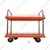 SRP Double Layer 300 Kg Load Capacity With MS Border Plastic Platform Trolley