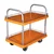 SRP Double Layer 300 Kg Load Capacity With MS Border Plastic Platform Trolley