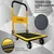 EverBest® 300Kg Heavy Duty Folding Metal Portable & Compact Hand Platform Trolley -with 360 Rotating Wheels