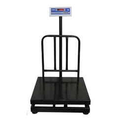 Metis 300 Kg 600 x 600 mm Mild Steel Platform Weighing Machine With Direct Power Supply Operation & Battery Operated, 1 Year Warranty