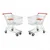 Premium Quality 300 Liter Stainless Steel Shopping Trolley(Pack-2 pcs)