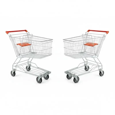 Premium Quality 300 Liter Stainless Steel Shopping Trolley(Pack-2 pcs)