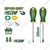 Jadever SL6.5+PH2 300mm CR-V 2-Piece Round Shank Screwdriver Set JDSS1402