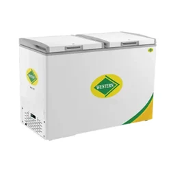 WESTERN D350H225 Double Door 282L Hard Top Chest/Deep Freezer for Ice Cream, Instant Food and Other Beverages