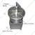  Commercial L-Type Atta (Flour) Mixing Machine with 2 HP Motor and 30 Kg Bowl Capacity