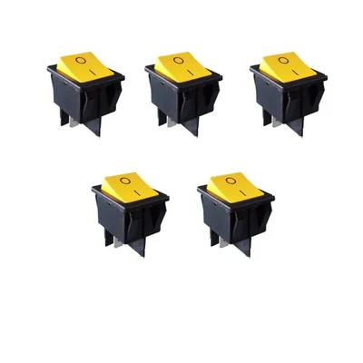Premium Quality 30 Amp Rocker Switch (5 Pieces)