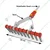 Wolf Garten UG-M 3, Steel Scarifying Garden Rake Without Handle for Efficient Moss Clearing