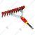 Wolf Garten UG-M 3, Steel Scarifying Garden Rake Without Handle for Efficient Moss Clearing