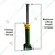 Hukums 45 Ton Load Capacity 30 Inch Mechanical Chassis/Kamani Jack For Truck & Bus- 1410 mm Maximum Lifting Height