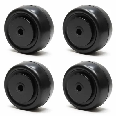 Heavy Duty 50 x 25 MM / 2 x 1 Inch PP Wheel With Ball Bearing ( Pack Of 4)