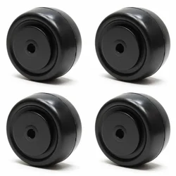 Heavy Duty 50 x 25 MM / 2 x 1 Inch PP Wheel With Ball Bearing ( Pack Of 4)