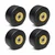 Heavy Duty 50 x 25 MM / 2 x 1 Inch ER Conuctive Wheel With Ball Bearing ( Pack Of 4)