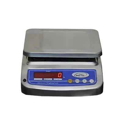 Metis 30 Kg Capacity Stainless Steel Counter Weighing Machine With 1 Year Warranty