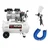 Elephant 1 HP 30L Oil Free Air Compressor (AC30DC) with 100ml Cup Spray Gun (PS03) and PU Pipe & Fittings Combo - 6 Months Warranty