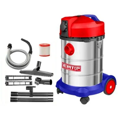 Emtop 1400 Watt, 30 Liters Vacuum Cleaner with all accessories (EVCR1401)