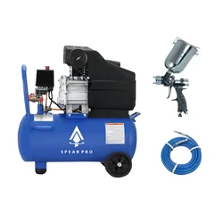 Spear 30 Liters Air Compressor 2HP Copper Motor Combo with Paint Gun and 3 Meters Hose Pipe (1 Year Warranty)