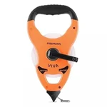 Freemans 30m Fiberglass Measuring Tape Viva Open Reel Unbreakable Case Class III Accuracy VO30