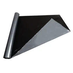 Vina 30 micron, 4 feet x 1200 feet Sliver and Black Mulching Sheet